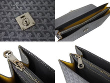 画像をギャラリービューアに読み込む, GOYARD ゴヤール ビジネスバッグ シープル フリーフケース グレー PVCレザー シルバー金具 美品 中古 4b003689