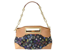 Load image into Gallery viewer, LOUIS VUITTON ルイヴィトン ショルダーバッグ ジュディMM 村上隆 M40256 モノグラムマルチカラー ブラック 美品 中古 4b003692