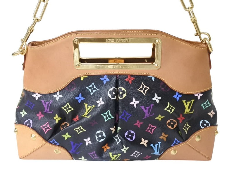 LOUIS VUITTON ルイヴィトン ショルダーバッグ ジュディMM 村上隆 M40256 モノグラムマルチカラー ブラック 美品 中古 4b003692