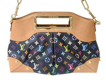 Load image into Gallery viewer, LOUIS VUITTON ルイヴィトン ショルダーバッグ ジュディMM 村上隆 M40256 モノグラムマルチカラー ブラック 美品 中古 4b003692