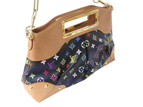 LOUIS VUITTON ルイヴィトン ショルダーバッグ ジュディMM 村上隆 M40256 モノグラムマルチカラー ブラック 美品 中古 4b003692