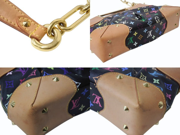 LOUIS VUITTON ルイヴィトン ショルダーバッグ ジュディMM 村上隆 M40256 モノグラムマルチカラー ブラック 美品 中古 4b003692