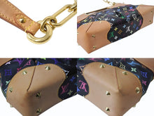 Load image into Gallery viewer, LOUIS VUITTON ルイヴィトン ショルダーバッグ ジュディMM 村上隆 M40256 モノグラムマルチカラー ブラック 美品 中古 4b003692