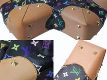Load image into Gallery viewer, LOUIS VUITTON ルイヴィトン ショルダーバッグ ジュディMM 村上隆 M40256 モノグラムマルチカラー ブラック 美品 中古 4b003692