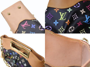 LOUIS VUITTON ルイヴィトン ショルダーバッグ ジュディMM 村上隆 M40256 モノグラムマルチカラー ブラック 美品 中古 4b003692