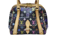 Load image into Gallery viewer, LOUIS VUITTON ルイヴィトン モノグラムマルチカラー プリシラ M40097 ハンドバッグ ノワール ブラック ゴールド金具 美品 中古 4b003694