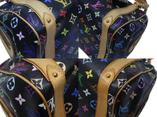 Load image into Gallery viewer, LOUIS VUITTON ルイヴィトン モノグラムマルチカラー プリシラ M40097 ハンドバッグ ノワール ブラック ゴールド金具 美品 中古 4b003694