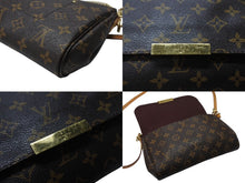 画像をギャラリービューアに読み込む, LOUIS VUITTON ルイヴィトン モノグラム フェイボリットMM ショルダーバッグ M40718 ブラウン ゴールド金具 美品 中古 4b003696