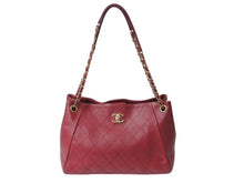 Load image into Gallery viewer, CHANEL シャネル ココマーク 2WAY チェーンショルダーバッグ ワンショルダーバッグ 23番台 レザー レッド ゴールド金具 美品 中古 4b003697
