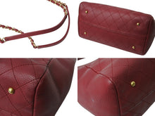 Load image into Gallery viewer, CHANEL シャネル ココマーク 2WAY チェーンショルダーバッグ ワンショルダーバッグ 23番台 レザー レッド ゴールド金具 美品 中古 4b003697