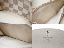 Load image into Gallery viewer, 極美品 LOUIS VUITTON ルイヴィトン ダミエ アズール サンチュール ポシェット ベルト M9835V ホワイト ゴールド金具 中古 4b003698