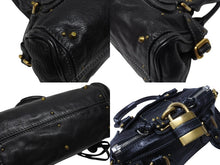 Load image into Gallery viewer, Chloe クロエ ハンドバッグ パディントン ワンショルダーバッグ ブラック レザー 7ESA02 ゴールド金具 美品 中古 4b003699
