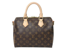 Load image into Gallery viewer, 極美品 LOUIS VUITTON ルイヴィトン スピーディー バンドリエール 25 ハンドバッグ ショルダーバッグ 2way M46977 ブラウン モノグラムキャンバス レザー 中古 4b003704