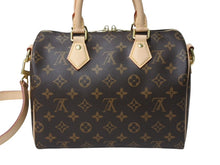 Load image into Gallery viewer, 極美品 LOUIS VUITTON ルイヴィトン スピーディー バンドリエール 25 ハンドバッグ ショルダーバッグ 2way M46977 ブラウン モノグラムキャンバス レザー 中古 4b003704