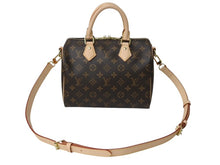 Load image into Gallery viewer, 極美品 LOUIS VUITTON ルイヴィトン スピーディー バンドリエール 25 ハンドバッグ ショルダーバッグ 2way M46977 ブラウン モノグラムキャンバス レザー 中古 4b003704