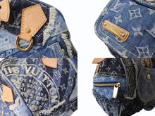 Load image into Gallery viewer, 極美品 LOUIS VUITTON ルイヴィトン スピーディ30 ハンドバッグ M95380 モノグラムデニム パッチワーク インディゴ 中古 4b003705