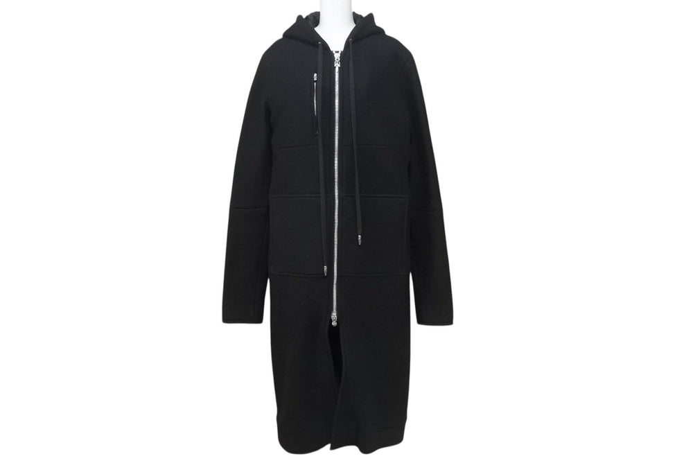 CHROME HEARTS Dagger Zip Hooded Long Coat Size M Cashmere Cross Ball Boro Chip Good Condition Used 4b003713