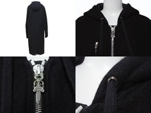画像をギャラリービューアに読み込む, CHROME HEARTS クロムハーツ ダガージップ フーデッドロングコート サイズM カシミヤ クロスボール ボロチップ 美品 中古 4b003713