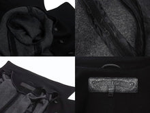 Load image into Gallery viewer, CHROME HEARTS クロムハーツ クロスボールボタン ダブルブレスト カシミヤコート ブラック サイズM 美品 中古 4b003714