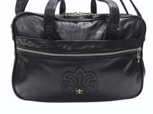 Load image into Gallery viewer, CHROME HEARTS クロムハーツ ダイパーバッグ BSフレア 2WAYバッグ マザーバック レザー シルバー925 ブラック 美品 中古 4b003716