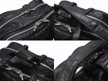 Load image into Gallery viewer, CHROME HEARTS クロムハーツ ダイパーバッグ BSフレア 2WAYバッグ マザーバック レザー シルバー925 ブラック 美品 中古 4b003716