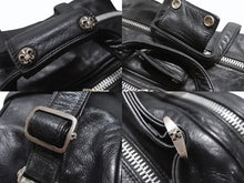 Load image into Gallery viewer, CHROME HEARTS クロムハーツ ダイパーバッグ BSフレア 2WAYバッグ マザーバック レザー シルバー925 ブラック 美品 中古 4b003716