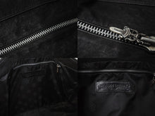 画像をギャラリービューアに読み込む, CHROME HEARTS クロムハーツ JET SET トートバッグ ボストンバッグ クロスパッチ レザー シルバー925 ブラック 美品 中古 4b003717