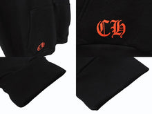 画像をギャラリービューアに読み込む, 極美品 CHROMEHEARTS クロムハーツ セントバース限定バックホースシュープリントパーカー ブラック ホワイト レッド サイズL 中古 4b003720