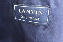 画像をギャラリービューアに読み込む, LANVIN ランバン ヴィンテージ ドレス ベロア コットン フランス製 ブラック ホワイト 美品 中古 4b003724