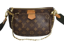 画像をギャラリービューアに読み込む, LOUIS VUITTON ルイヴィトン モノグラム ミュルティポシェット アクセソワール カーキ ショルダーバッグ M44813 美品 中古 4b003725