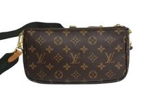 画像をギャラリービューアに読み込む, LOUIS VUITTON ルイヴィトン モノグラム ミュルティポシェット アクセソワール カーキ ショルダーバッグ M44813 美品 中古 4b003725