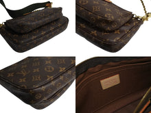 画像をギャラリービューアに読み込む, LOUIS VUITTON ルイヴィトン モノグラム ミュルティポシェット アクセソワール カーキ ショルダーバッグ M44813 美品 中古 4b003725