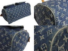 Load image into Gallery viewer, LOUIS VUITTON ルイヴィトン ネオスピーディ ハンドバッグ M95019 モノグラム デニム インディゴブルー ゴールド金具 美品 中古 4b003726