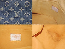 Load image into Gallery viewer, LOUIS VUITTON ルイヴィトン ネオスピーディ ハンドバッグ M95019 モノグラム デニム インディゴブルー ゴールド金具 美品 中古 4b003726