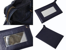 画像をギャラリービューアに読み込む, BALENCIAGA バレンシアガ The City ザ シティ 2WAY ハンドバッグ ネイビー 紺色 115748 レザー ショルダー 鞄 良品 中古 4b003728