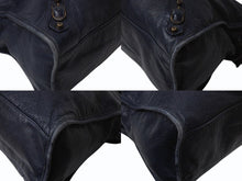 画像をギャラリービューアに読み込む, BALENCIAGA バレンシアガ The City ザ シティ 2WAY ハンドバッグ ネイビー 紺色 115748 レザー ショルダー 鞄 良品 中古 4b003728