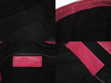 画像をギャラリービューアに読み込む, BALENCIAGA バレンシアガ ジャイアント ワーク ハンドバッグ ピンク レザー 173080 シルバー金具 スタッズ ワンショルダー 良品 中古 4b003729