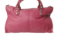 画像をギャラリービューアに読み込む, BALENCIAGA バレンシアガ ジャイアント ワーク ハンドバッグ ピンク レザー 173080 シルバー金具 スタッズ ワンショルダー 良品 中古 4b003729