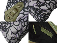 画像をギャラリービューアに読み込む, BALENCIAGA バレンシアガ 花柄 The City ザシティ 2WAY ハンドバッグ レザー ナイロン グリーン ワンショルダー 良品 中古 4b003730