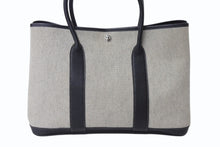 画像をギャラリービューアに読み込む, HERMES エルメス ハンドバッグ ハンドバッグ ガーデンパーティPM トワルアッシュ ベージュ 美品 中古 4b003731