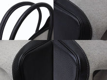 画像をギャラリービューアに読み込む, HERMES エルメス ハンドバッグ ハンドバッグ ガーデンパーティPM トワルアッシュ ベージュ 美品 中古 4b003731