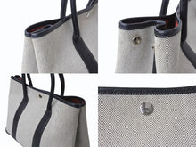 画像をギャラリービューアに読み込む, HERMES エルメス ハンドバッグ ハンドバッグ ガーデンパーティPM トワルアッシュ ベージュ 美品 中古 4b003731