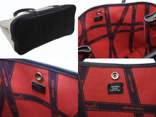 画像をギャラリービューアに読み込む, HERMES エルメス ハンドバッグ ハンドバッグ ガーデンパーティPM トワルアッシュ ベージュ 美品 中古 4b003731