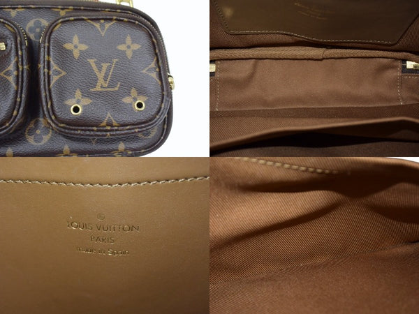 LOUIS VUITTON ルイヴィトン モノグラム ユーティリティ クロスボディ M80446 ショルダーバッグ ブラウン ゴールド金具 美品 中古 4b003732