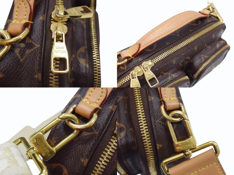 LOUIS VUITTON ルイヴィトン モノグラム ユーティリティ クロスボディ M80446 ショルダーバッグ ブラウン ゴールド金具 美品 中古 4b003732