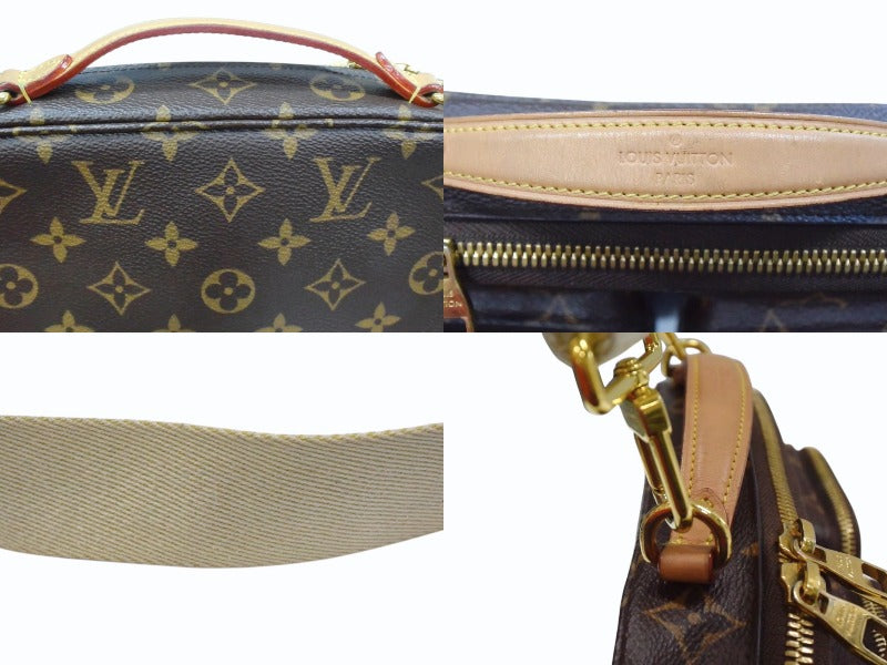 LOUIS VUITTON ルイヴィトン モノグラム ユーティリティ クロスボディ M80446 ショルダーバッグ ブラウン ゴールド金具 美品 中古 4b003732