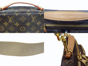 LOUIS VUITTON ルイヴィトン モノグラム ユーティリティ クロスボディ M80446 ショルダーバッグ ブラウン ゴールド金具 美品 中古 4b003732