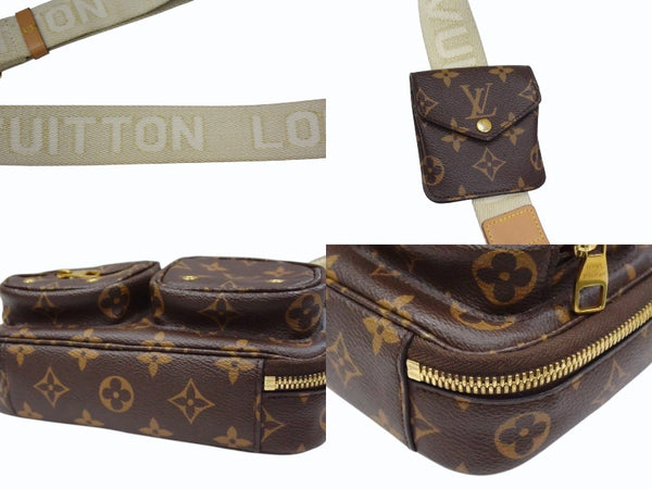 LOUIS VUITTON ルイヴィトン モノグラム ユーティリティ クロスボディ M80446 ショルダーバッグ ブラウン ゴールド金具 美品 中古 4b003732