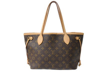 画像をギャラリービューアに読み込む, LOUIS VUITTON ルイヴィトン トートバッグ ネヴァーフルPM モノグラム M40155 ブラウン モノグラムキャンバス レザー ゴールド金具 美品 中古 4b003733