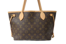 画像をギャラリービューアに読み込む, LOUIS VUITTON ルイヴィトン トートバッグ ネヴァーフルPM モノグラム M40155 ブラウン モノグラムキャンバス レザー ゴールド金具 美品 中古 4b003733